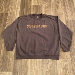 System Of A Down Mezmerize Gray Sweatshirt Mens SIze XL